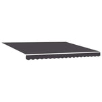 Retractable Awning Manual Anthracite 400x300 cm Fabric 3330501