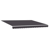 Retractable Awning Manual Anthracite 400 x 300 cm Fabric 3330503
