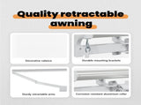 Retractable Awning White 450 x 300 x 165 cm 3330983