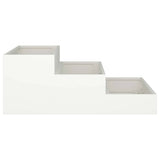 Garden Planter White 90 x 90 x 35 cm Cold-rolled Steel 865835