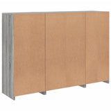 Sideboards with LED Lights 3 pcs Grey Sonoma Engineered Wood 3209112