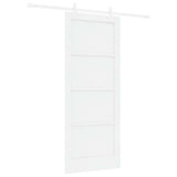 Sliding Door White 83 x 202 cm Solid Pine Wood 3333561