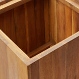 Garden Raised Bed 43.5x43.5x90 cm Solid Acacia Wood 46571