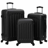 Suitcase with Lock 3 pcs Black 50 x 31 x 78 cm ABS Plastic 42006229