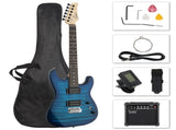 GST Stylish H-H Pickup Tiger Stripe Electric Kit with 20W AMP Bag 45095045