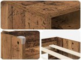 Loft Bed Frame with Cabinet 3 pcs Old Wood Engineered Wood 3423420