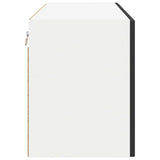 Wall Glass Cabinet PORTO Black 80 x 31 x 40 cm Engineered Wood 885296
