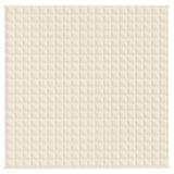 Weighted Blanket Light Cream 200x200 cm 9 kg Fabric 350814
