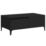 ZNTS Coffee Table Black 90x50x36.5 cm Engineered Wood 821117