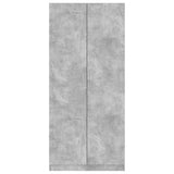 Wardrobe Concrete Grey 90x52x200 cm Engineered Wood 800634
