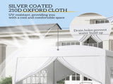 3 x 3m Pop Up Gazebo, Wedding Party Canopy Tent Marquee with Carry Bag and Windows, White T3398P315900