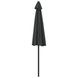 Garden Parasol with Aluminium Pole Anthracite 270x144 cm Half 44589