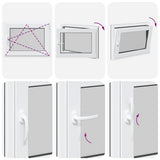 Basement Window "RISOR" 80x50 cm Tilt&Turn DIN Right Anthracite 4108394