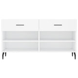 Shoe Bench White 102x35x55 cm Engineered Wood 829756