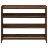 ZNTS Shoe Rack Brown Oak 80x25x61.5 cm Engineered Wood 859920