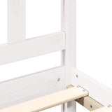 Bed Frame without Mattress White Small Double Solid Wood Pine 3193892