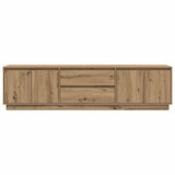 TV Cabinet with LED Lights Artisan Oak 193.5x41x50 cm 3328443