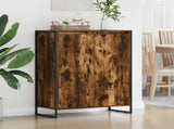 Shoe Cabinet Smoke Oak 79 x 36 x 100 cm Engineered Wood 886464