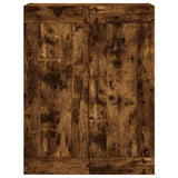 Wall Mounted Cabinet Smoked Oak 69.5x34x90 cm Engineered Wood 830401