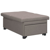 Sofa Bed Taupe 194 x 50 x 82 cm Plywood 42008587