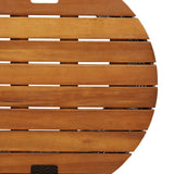 Garden Side Tables 2 pcs with Wooden Top Grey Poly Rattan 366289