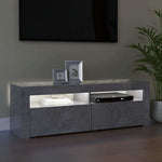 TV Cabinet with LED Lights Concrete Grey 120x35x40 cm 804314