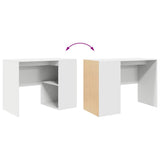 Desk with Shelf White 102 x 50 x 75 cm Engineered Wood 869538