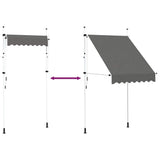 143687 Manual Retractable Awning 150 cm Anthracite
