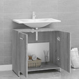 Bathroom Cabinet Grey Sonoma 60x33x60 cm Engineered Wood 815526