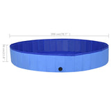 Foldable Dog Swimming Pool Blue 200x30 cm PVC 92602