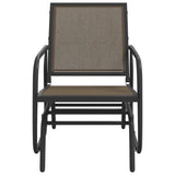 Garden Glider Chairs 2 pcs Brown 61x76x87 cm Textilene&Steel 362713