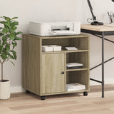 Printer Stand with Wheels Sonoma Oak 60x50x67 cm 840627