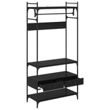 Wardrobe Black oak 89 x 39 x 184.5 cm Engineered wood 883549