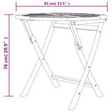 Garden Dining Set Teak Solid teak wood Medium Collapsible 3155018