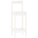 3 Piece Bar Set White Solid Wood Pine 3124733