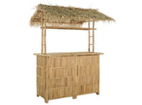 Outdoor Bar Table Natural 115 x 95 x 215 cm Bamboo 42028065