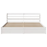 Bed Frame with Headboard without Mattress White 180x200 cm Super King 3306743