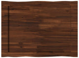 Live Edge Table Top 90 x 90 x 3.5 cm Square Solid Acacia Wood 938644