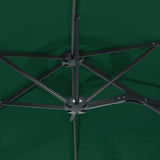 Double-Head Garden Parasol Green 316x145 cm 362962
