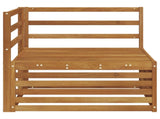 Outdoor Corner sofa Solid Acacia Wood Natural 83 x 83 x 73 cm 900567