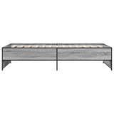 Bed Frame Grey Sonoma 80 x 200 cm Engineered Wood 8009098