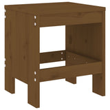 5 Piece Garden Dining Set Honey Brown Solid Wood Pine 3157712
