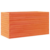 Garden Planter Wax Brown 90x40x46 cm Solid Wood Pine 3282446