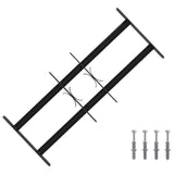 Security Grille for Windows with 2 Crossbars 3 pcs 43-74 cm 42031282