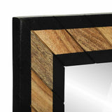 Mirror Black and Brown 90 x 2 x 50 cm Solid Wood Acacia 374118