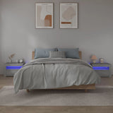 Bedside Cabinets 2 pcs with LEDs Grey Sonoma 60x35x40 cm 3144973