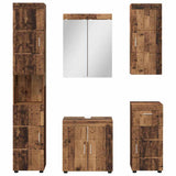 Bathroom Furniture Set TULUM 5 pcs Old Wood 60 x 34 x 63 cm 3398062