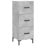 Highboard Concrete Grey 34,5x34x180 cm Engineered Wood 3200197