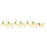 LED Reindeers 7 pcs Gold Fabric 3385890