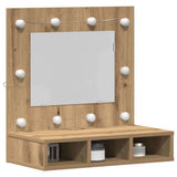 Mirror Cabinet Artisan Oak 60 x 31.5 x 62 cm Engineered Wood 873881